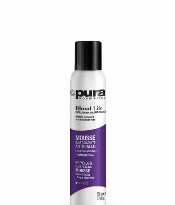 Pura Kosmetica – Blond life Mousse elasticizzante antigiallo 200ML