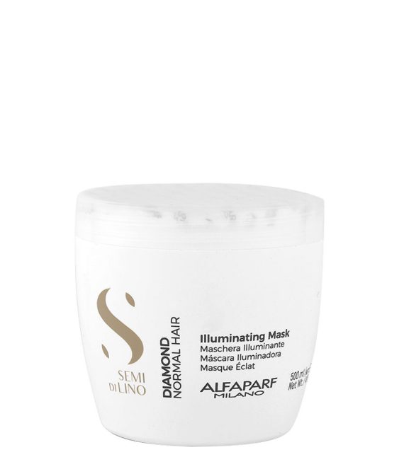 Alfaparf Milano –  Semi Di Lino –  Diamond Maschera Illuminante Per Capelli Normali 500ML