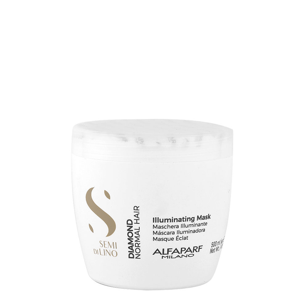 Alfaparf Milano - Semi Di Lino - Diamond Maschera Illuminante Per Capelli Normali 500ML
